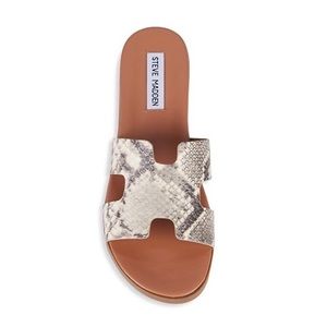 Steve Madden Snakeskin Slides Sandals